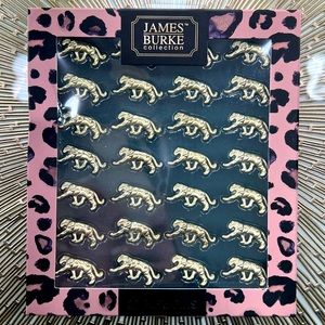 James Burke Collection Gold Leopard Push Pins 28 Count